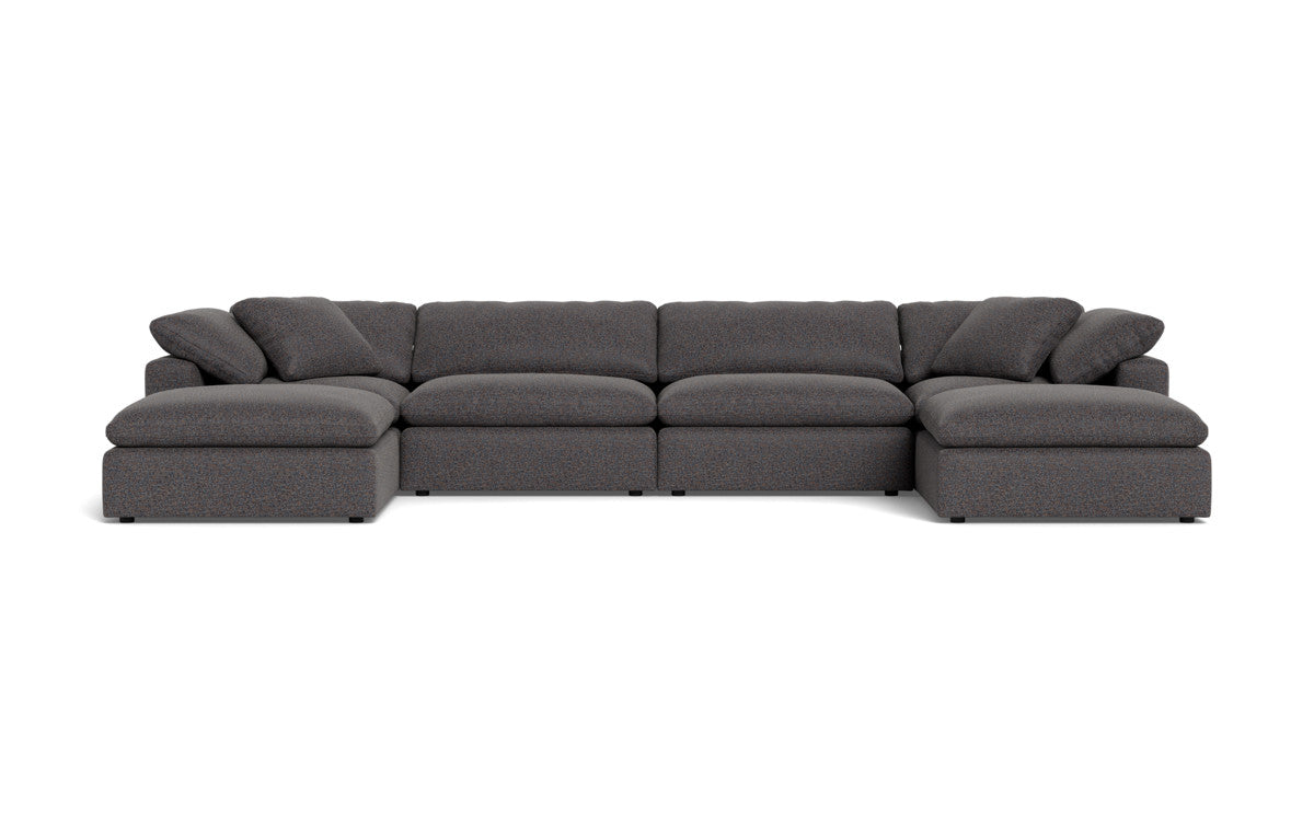 Fluffy 178" 4 Piece Sectional W/Double Otto - Cordova Eclipse