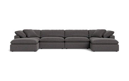 Fluffy 178" 4 Piece Sectional W/Double Otto - Cordova Eclipse