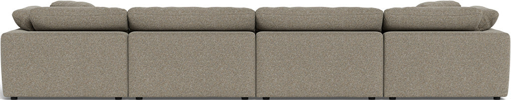 Fluffy 178" 4 Piece Sectional W/Double Otto - Cordova Mineral