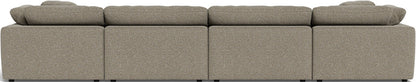 Fluffy 178" 4 Piece Sectional W/Double Otto - Cordova Mineral