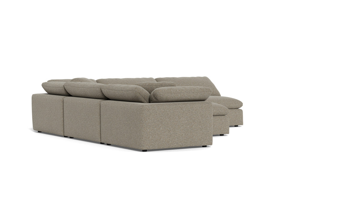 Fluffy 133.5" 5 Piece Sectional W/Ottoman - Cordova Mineral