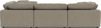 Fluffy 133.5" 6 Piece Sectional W/Ottoman - Cordova Mineral