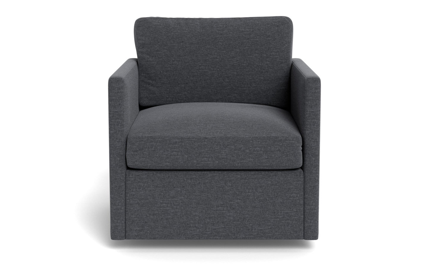 Crestview Swivel Arm Chair - Bennett Charcoal