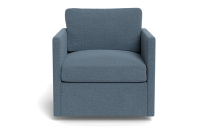 Crestview Swivel Arm Chair - Elliot French Blue