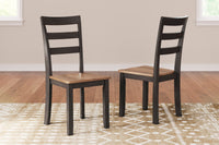 Georgina Side Chairs (set of 2) - Natural Brown