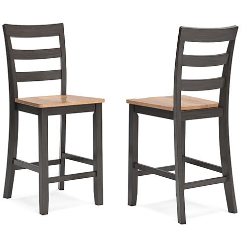 Georgina Counter Stools (set of 2) - Natural Brown