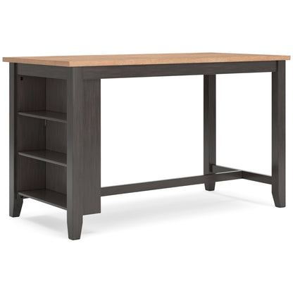 Georgina Counter Table - Natural Brown