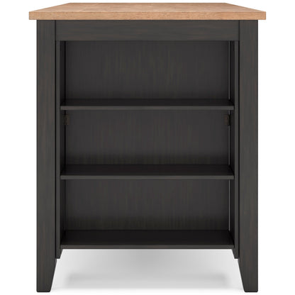 Georgina Counter Table - Natural Brown