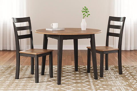 Georgina Round Table - Natural Brown