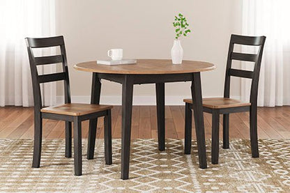 Georgina Round Table - Natural Brown