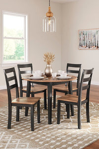 Georgina Round Table - Natural Brown