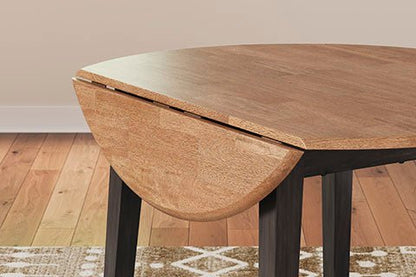 Georgina Round Table - Natural Brown