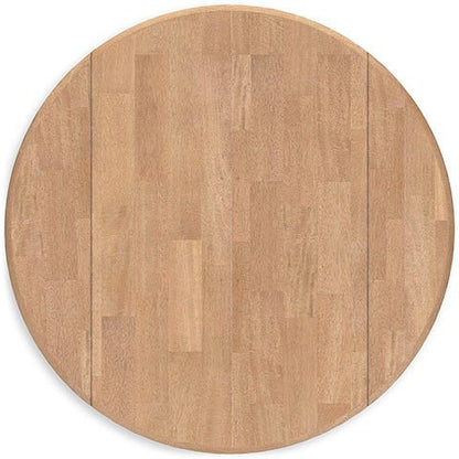 Georgina Round Table - Natural Brown