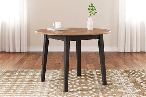 Georgina Round Table - Natural Brown