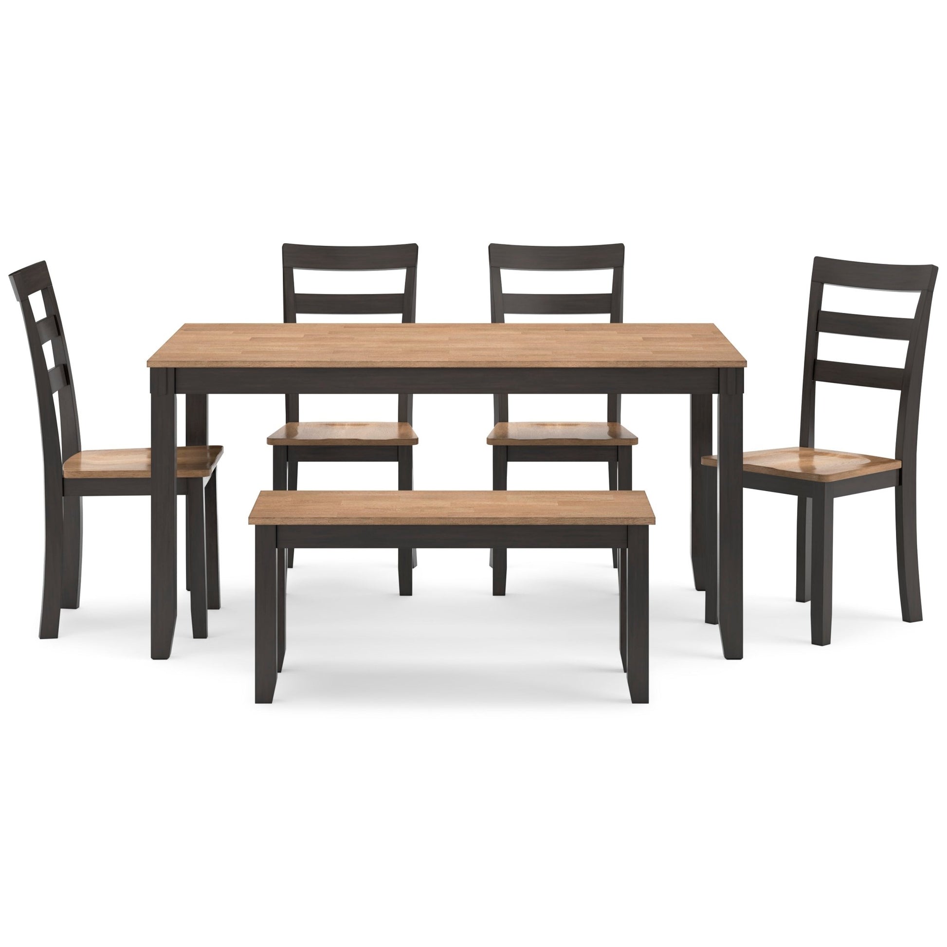 Georgina 6pc Dining Set - Natural Brown