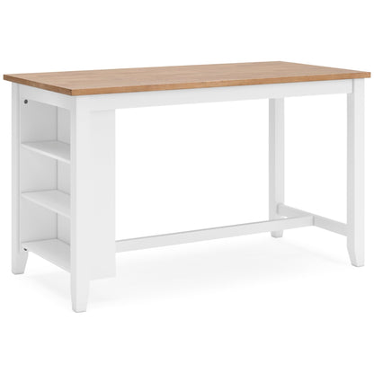 Georgina Counter Table - Natural White