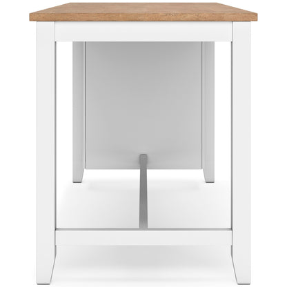 Georgina Counter Table - Natural White