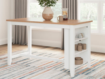 Georgina Counter Table - Natural White