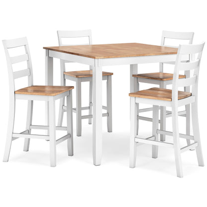 Georgina 5pc Dining Set - Natural Brown