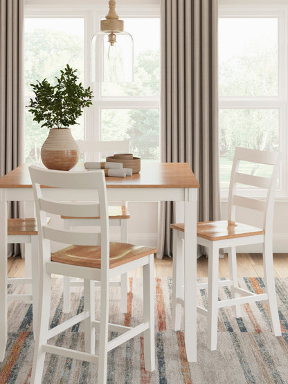 Georgina 5pc Dining Set - Natural White