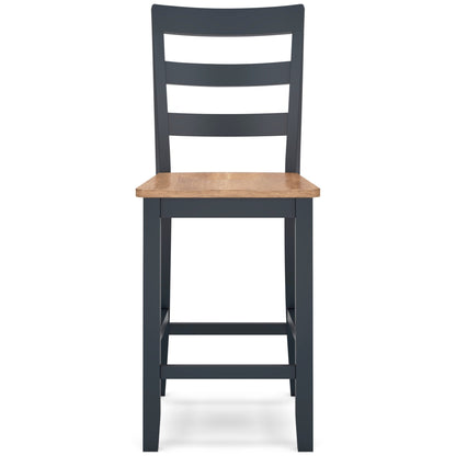 Georgina Counter Stools (set of 2) - Natural Blue