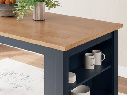 Georgina Counter Table - Natural Blue
