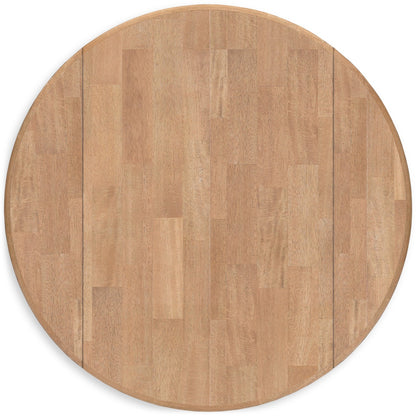 Georgina Round Table - Natural Blue