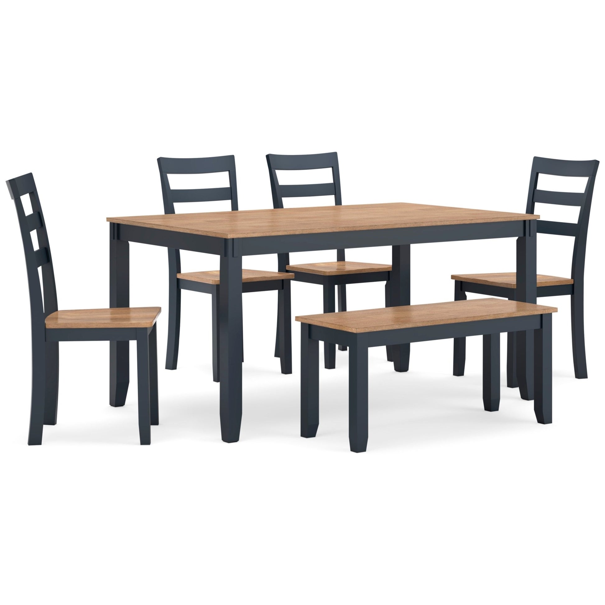 Georgina 6pc Dining Set - Natural White
