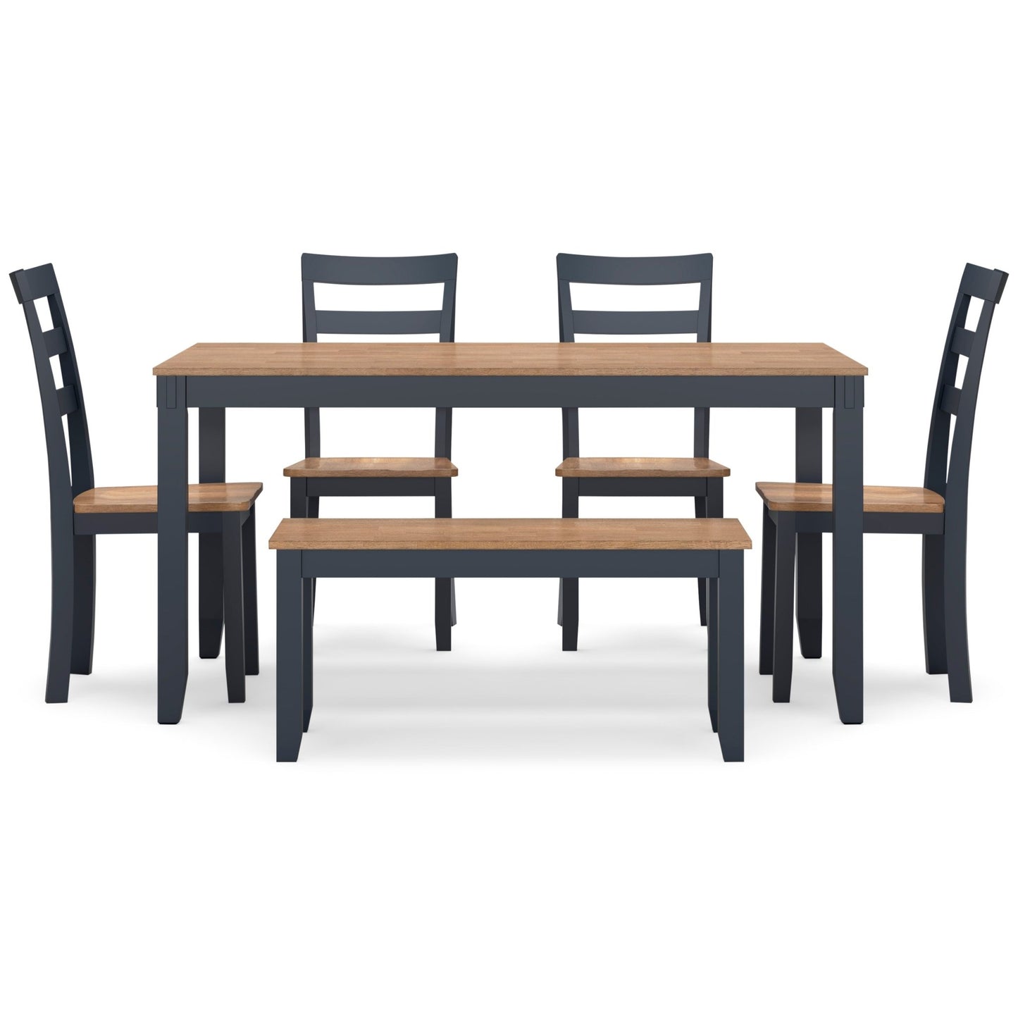 Georgina 6pc Dining Set - Natural Blue