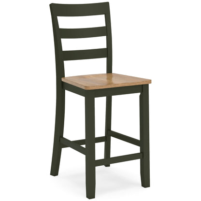 Georgina Counter Stools (set of 2) - Natural Green
