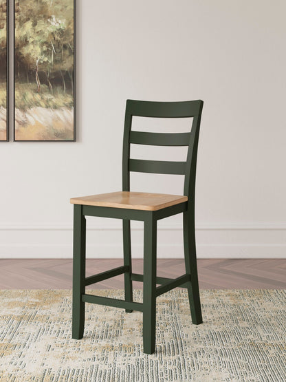 Georgina Counter Stools (set of 2) - Natural Green