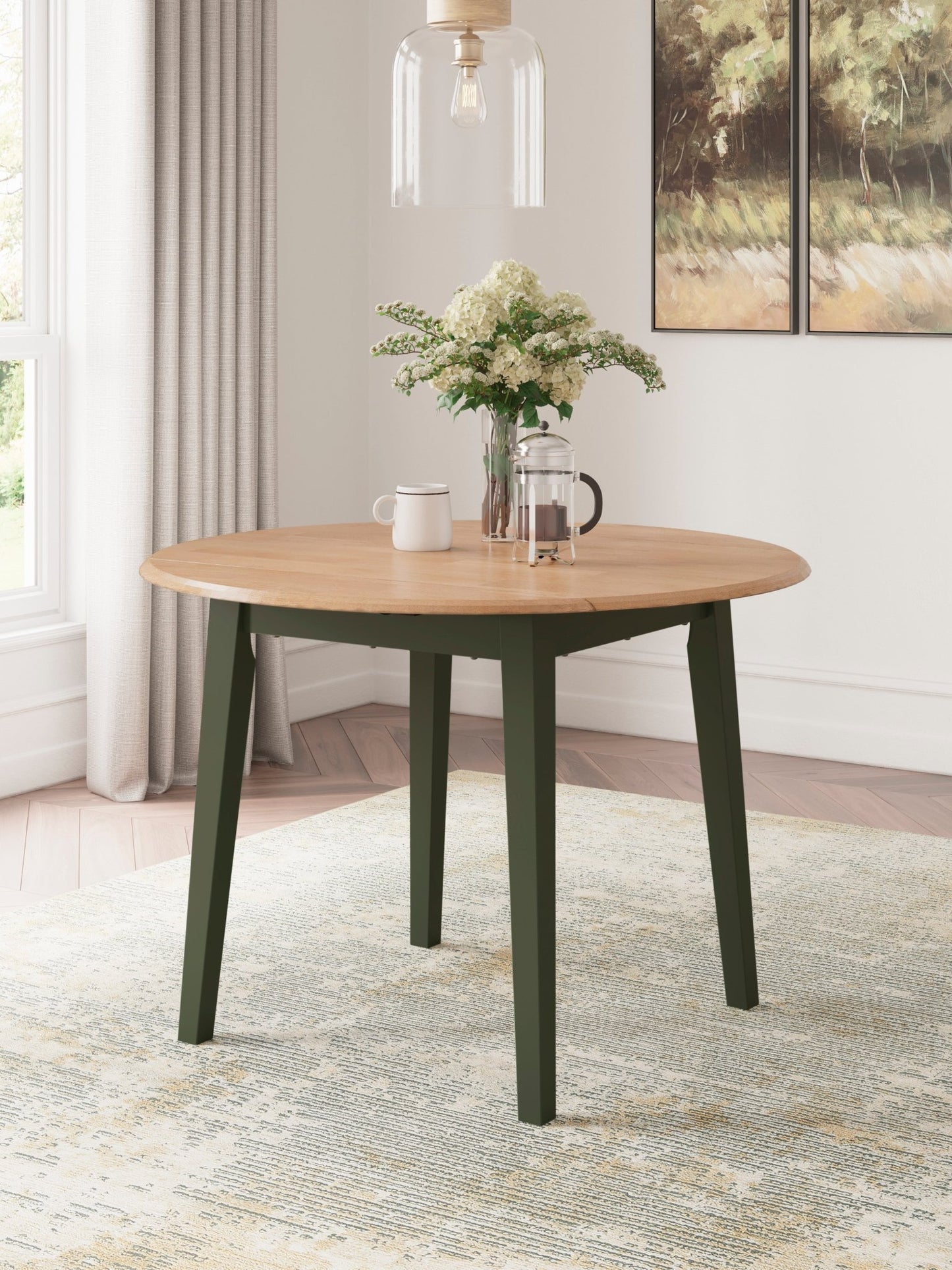 Georgina Round Table - Natural Blue