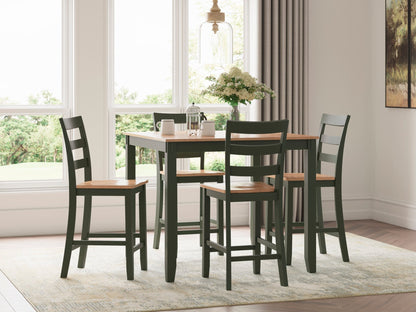 Georgina 5pc Dining Set - Natural Blue