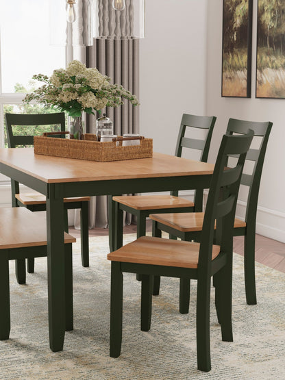 Georgina 6pc Dining Set - Natural Green