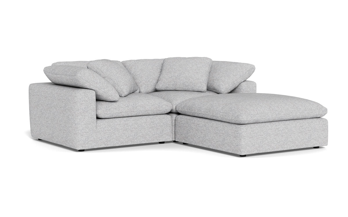 Fluffy 89" 2 Piece Sofa w/Otto - Delray Smoke