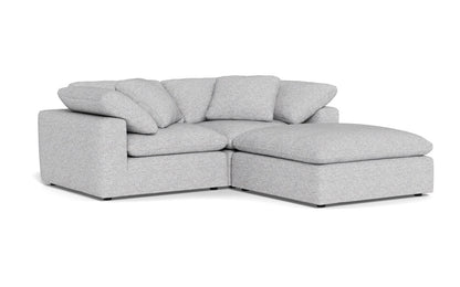 Fluffy 89" 2 Piece Sofa w/Otto - Delray Smoke