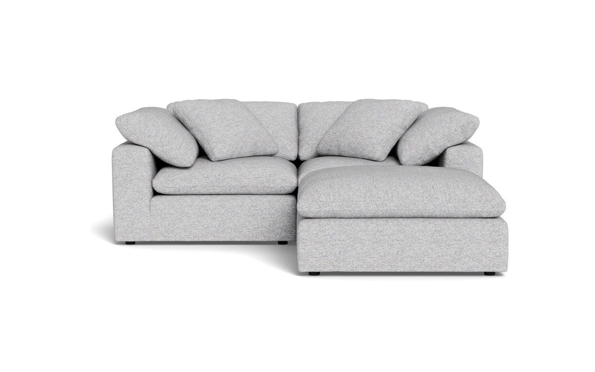 Fluffy 89" 2 Piece Sofa w/Otto - Delray Smoke