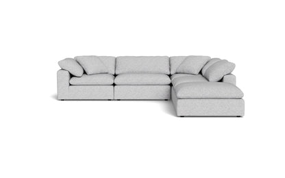 Fluffy 133.5" 4 Piece Sectional w/Otto - Delray Smoke