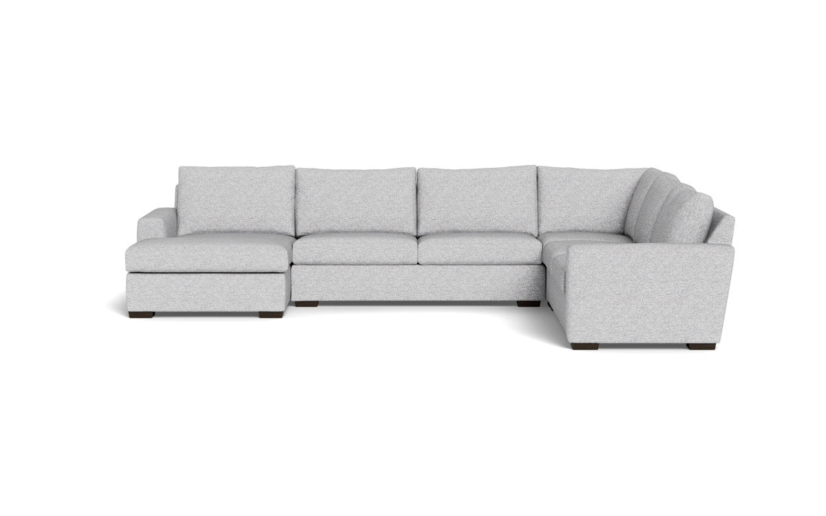 Mesa 156" Corner Sectionals w. Left Chaise - Delray Smoke