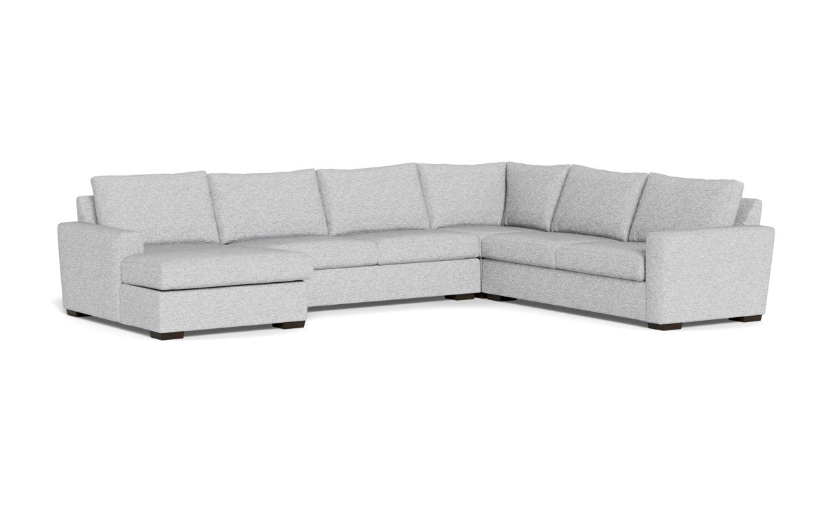 Mesa 156" Corner Sectionals w. Left Chaise - Delray Smoke
