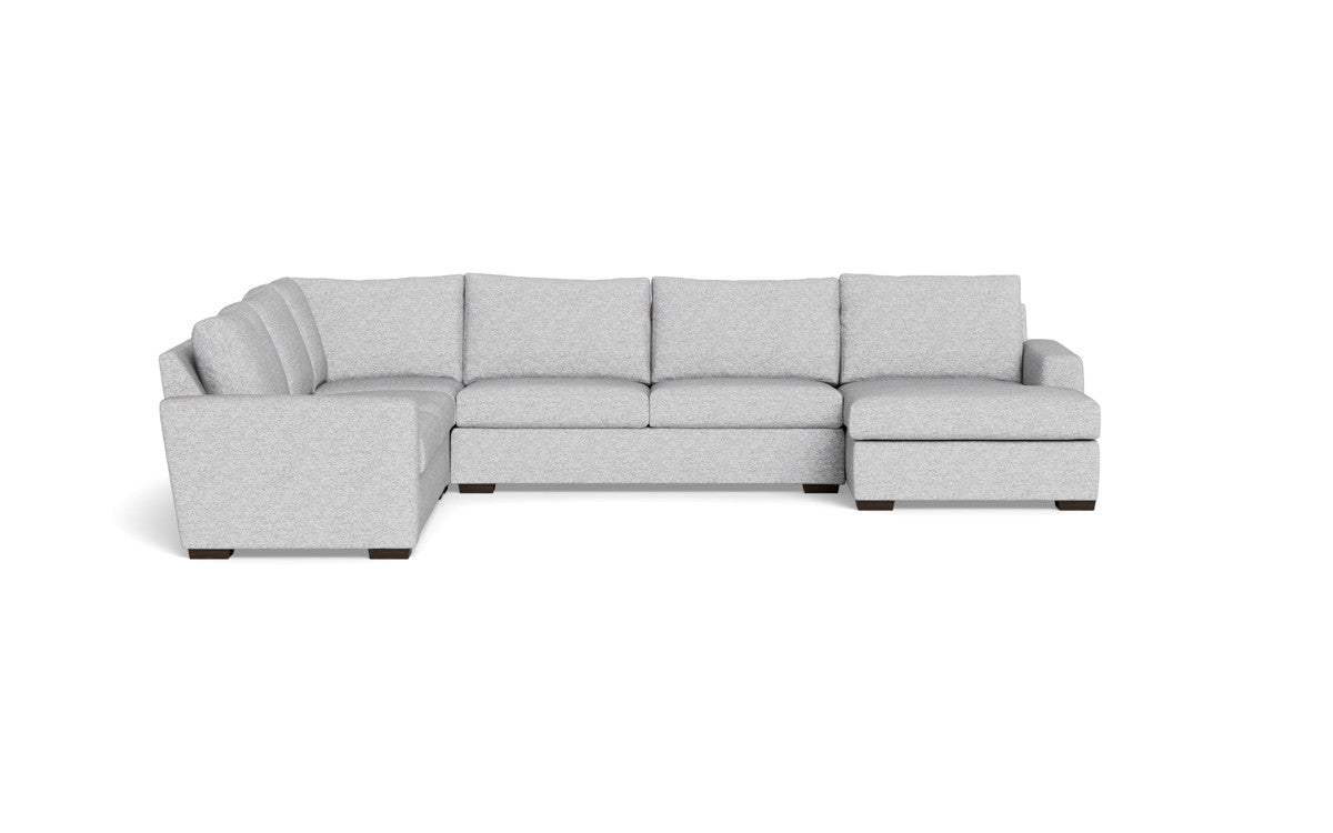 Mesa 156" Corner Sectionals w. Right Chaise - Delray Smoke