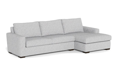 Mesa 123" Right Chaise Sectional - Delray Smoke
