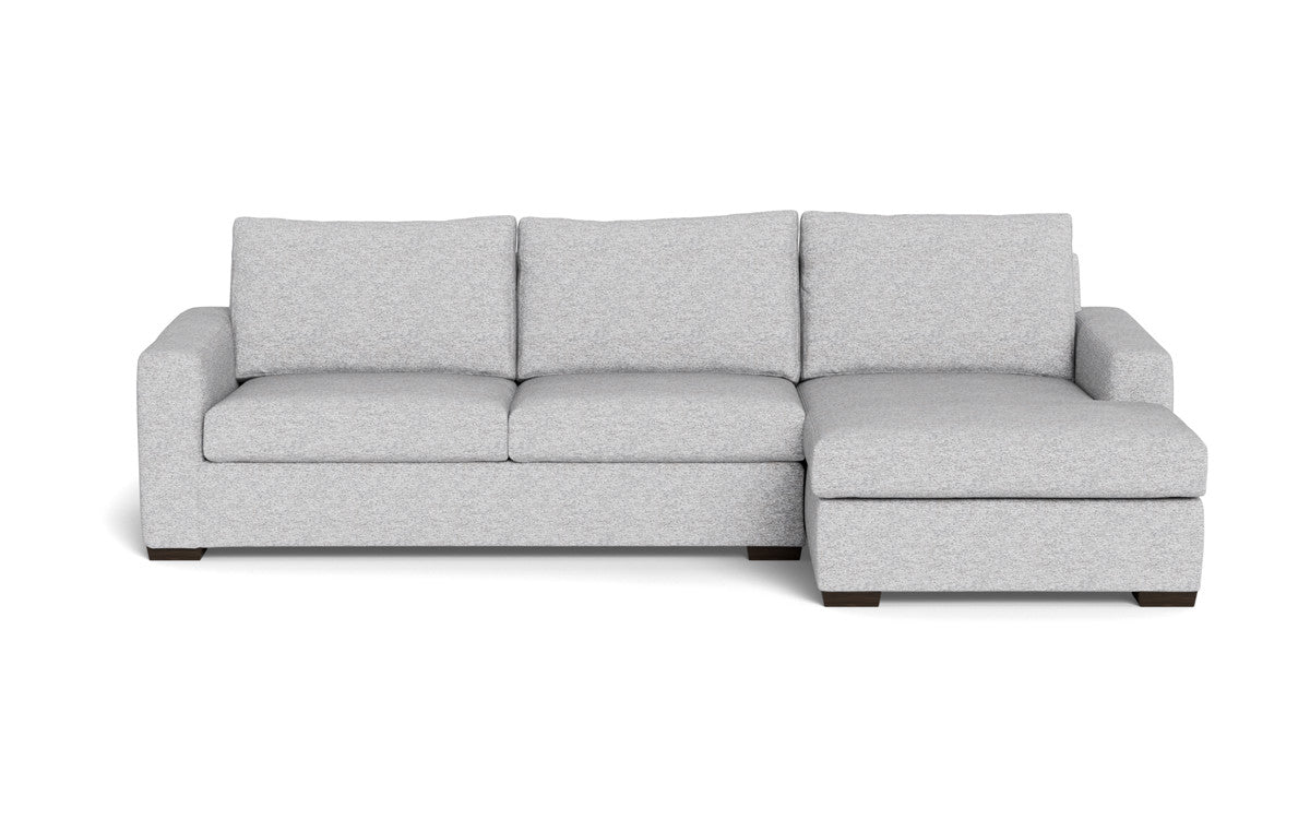 Mesa 123" Right Chaise Sectional - Delray Smoke