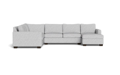 Track 141" Corner Sectionals w. Right Chaise - Delray Smoke