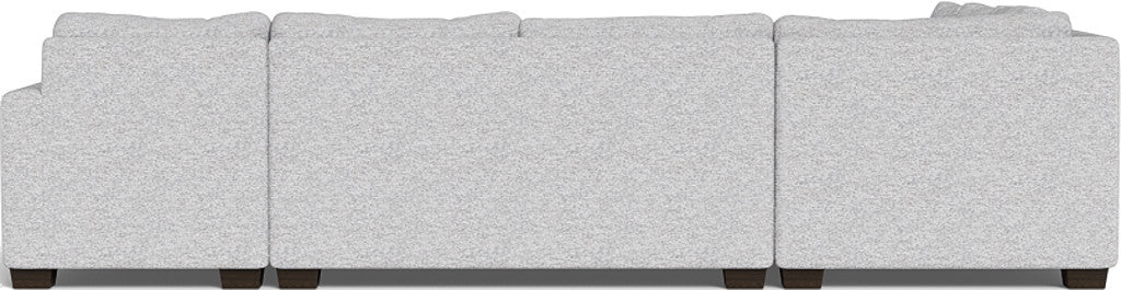 Track 141" Corner Sectionals w. Right Chaise - Delray Smoke