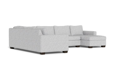 Track 141" Corner Sectionals w. Right Chaise - Delray Smoke