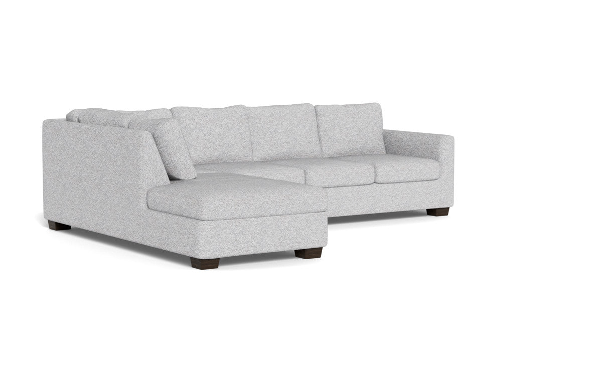 Track 121" Left Chaise Sleeper Sectional - Delray Smoke