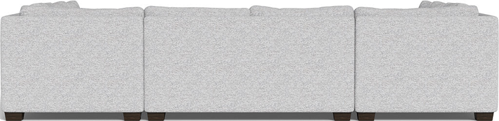 Track 141" Corner Sofa U Sectional - Delray Smoke