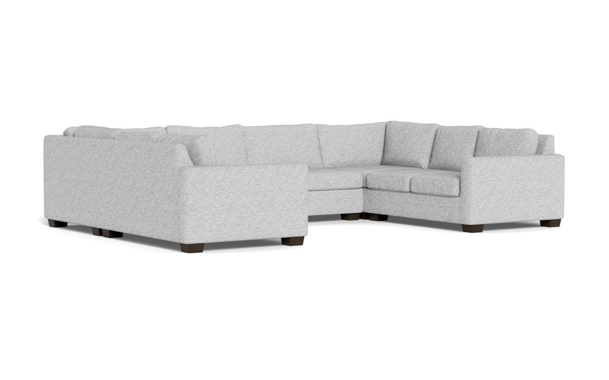 Track 141" Corner Sofa U Sectional - Delray Smoke