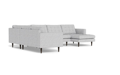 Wallace 130" Corner Sectionals w. Right Chaise - Delray Smoke